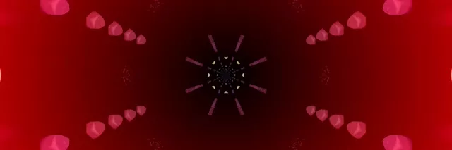 Neon Tunnel Kaleidoscope Vortex | 3:1 Triple Wide | 60fps Screensaver VJ Loop