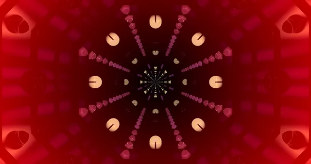 Red Neon Tunnel Motion Background 4K UHD 60FPS Screensaver Laptop