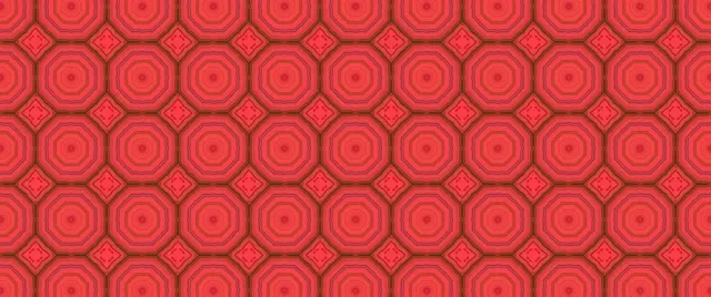 Tunnel Neon Rosso Ottagoni Screensaver 2.39:1 Cinemascope 60fps VJLoops