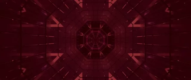 Tunnel Neon Rosso Screensaver 2.39:1 Cinemascope 60fps VJ Loop