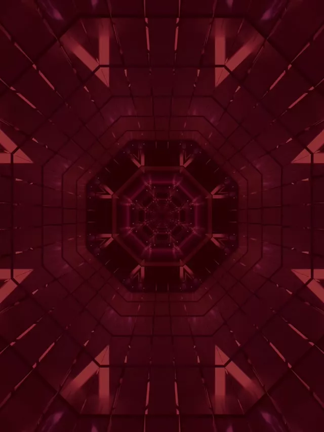 Црвен Неон Тунел Чувар на Екранот 3:4 iPad Портрет 60fps VJ Loop