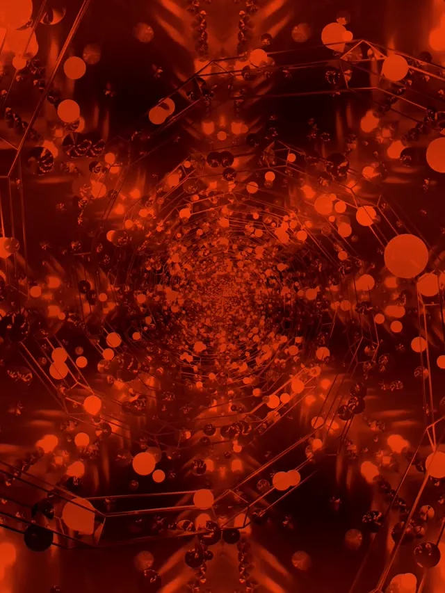 წითალი ნეონი ტუნელი Screensaver 3:4 iPad Portrait 60fps Vj Loop