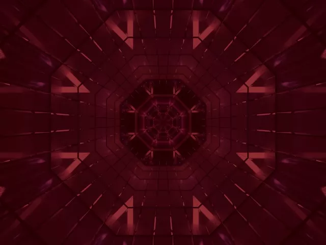 紅色霓虹隧道螢幕保護程式 4:3 經典 60fps VJ Loop PC 筆電