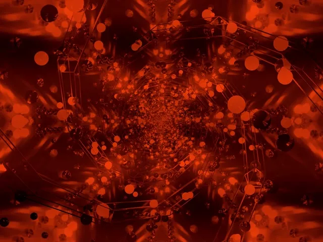 紅色霓虹隧道螢幕保護程式 4:3 經典 60fps VJ Loop PC 筆電