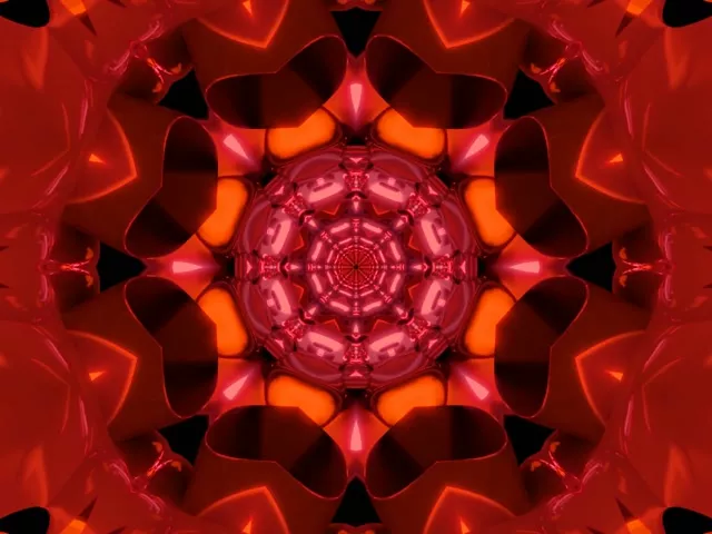 Túnel de Neó Vermell Protector de Pantalla 4:3 Classic 60fps VJLoops PC Portàtil