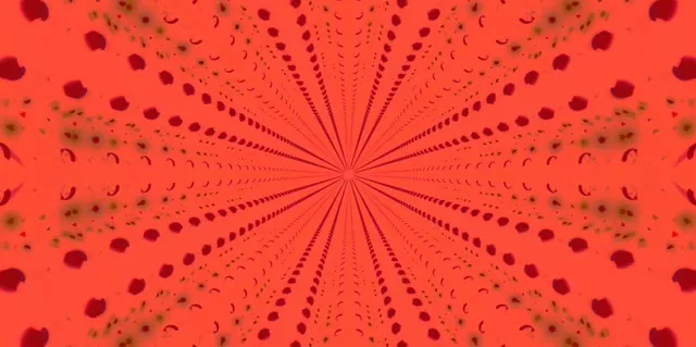 Radial Diamond Burst Neon Tunnel 2:1 Univisium 60fps VJ Loop Screensaver