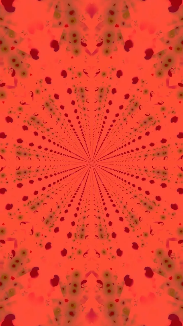 徑向紅色鑽石渦旋霓虹隧道 9:16 Reels 60fps VJLoops 螢幕保護程式