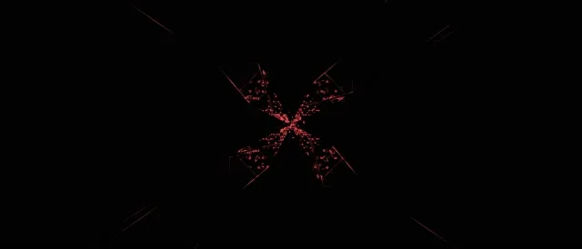 Túnel de Neón Explosión Radial Vermella VJLoops 21:9 Ultraancho 60fps Protector