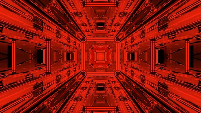 Rooi Neon Tonnel Skermbeveiliging 4K UHD 60fps VJLoops