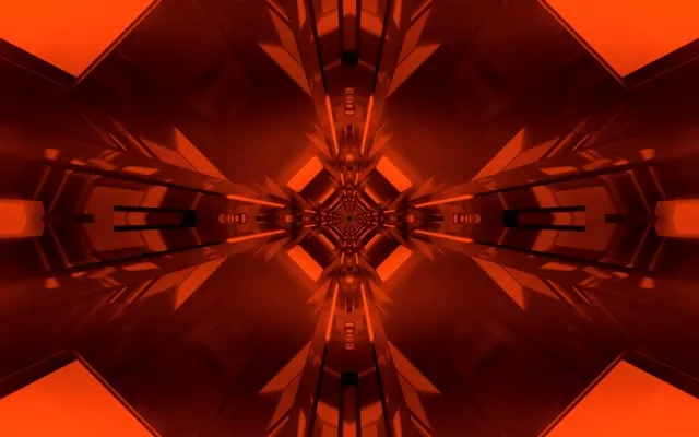 Twnnel Neon Coch Caleidosgop Ffrwydrad VJLoops 16:10 MacBook 60fps Sgrinarbedydd