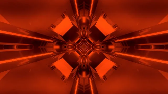 Raudonas Neon Tunelis Užsklanda 4K UHD 60fps VJ Loop