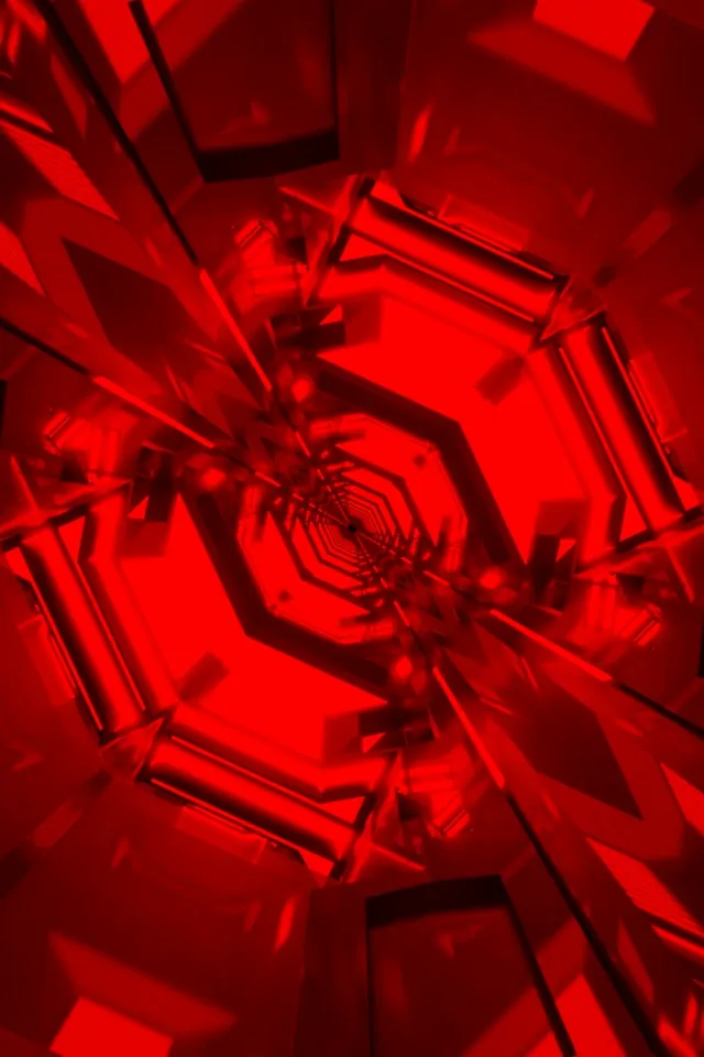 Crveni Neon Tunel Spiralni Vrtlog 60fps 2:3 Photo Portrait Čuvar Ekrana VJ Loop