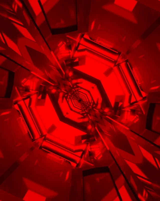 Crveni Neon Tunel Spiralni Vrtlog VJLoops 60fps 4:5 Instagram Čuvar Ekrana