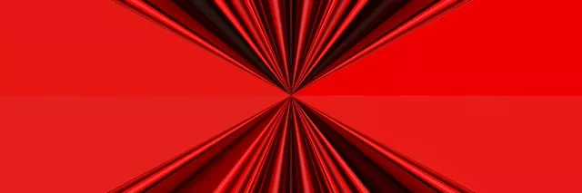 लाल नियॉन टनल सिमेट्रिक सर्किट 3:1 ट्रिपल वाइड 60fps स्क्रीनसेवर VJLoops