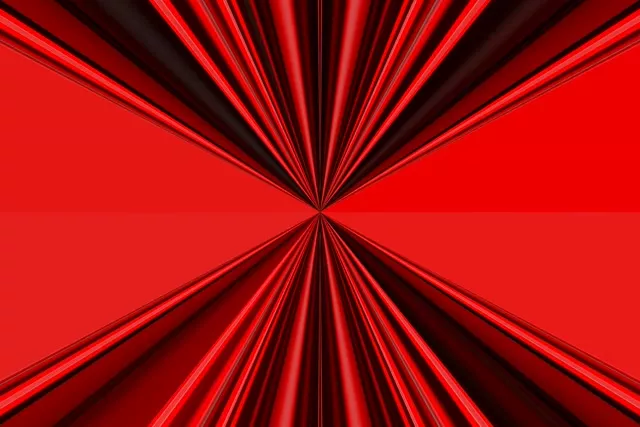 Túnel de Neó Espines Vermelles Hex Vòrtex VJ Loop 3:2 Surface 60fps Estalviapantalles