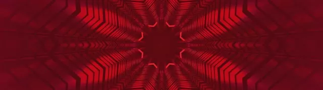 Red Neon Tunnel Kaleidoscope Star Burst VJ Loop 32:9 Super Ultrawide 60fps Screensaver