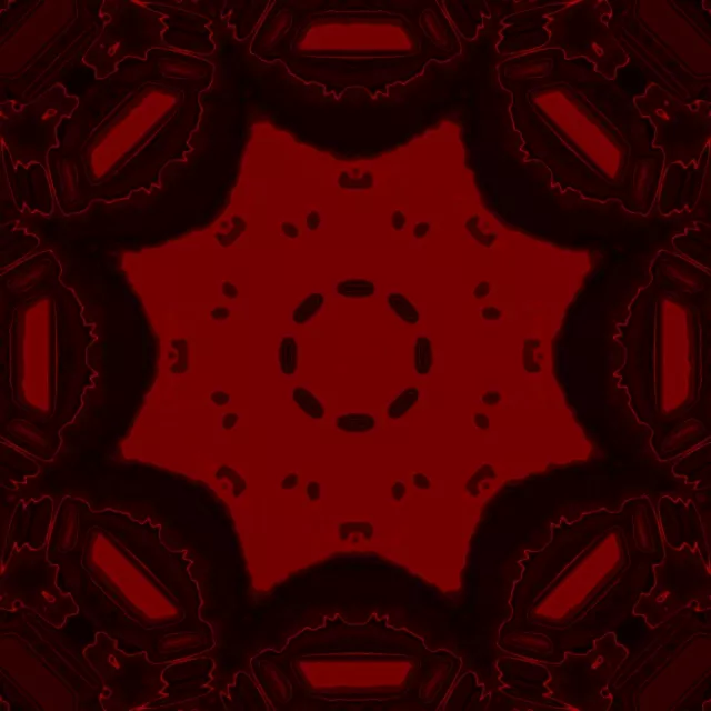 Neon Tunnel Red Petal Mandala 1:1 Square 60fps Screensaver Vj Loop