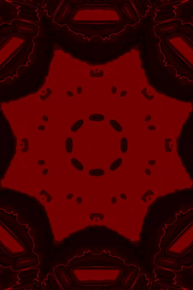 Túnel de Neó Ull Fractal Vermell VJLoops 2:3 Foto Portrait 60fps Protector de Pantalla