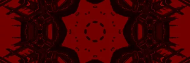Neon Tunnel Red Hexagon Ring Loop 3:1 Triple Wide 60fps Screensaver Vj Loop