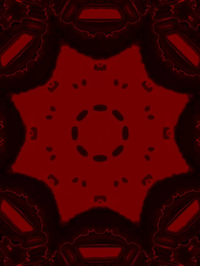 Neon Tunnel Red Fractal Eye Vortex Vj Loop 3:4 iPad Portrait 60fps Screensaver
