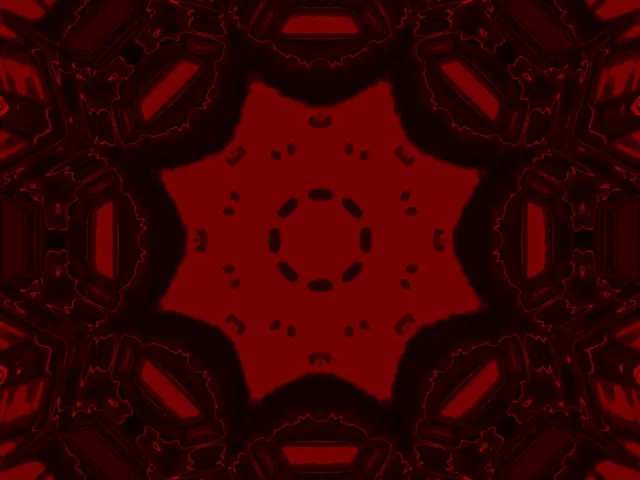 Neon Tunnel Red Hexagon Orbit Vj Loop 4:3 Classic 60fps Screensaver