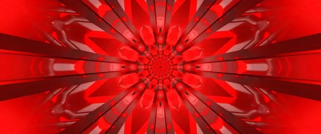 Túnel Neon Vermelho Explosão Estelar VJLoops 2.39:1 Cinemascope 60fps Protetor de Tela