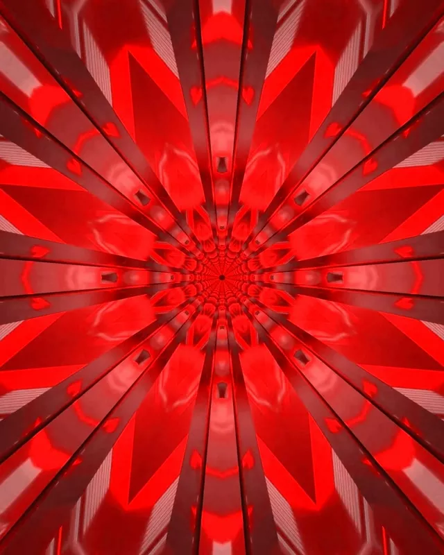 Terowong Neon Merah Letupan Radial VJ Loop 4:5 Instagram 60fps Screensaver