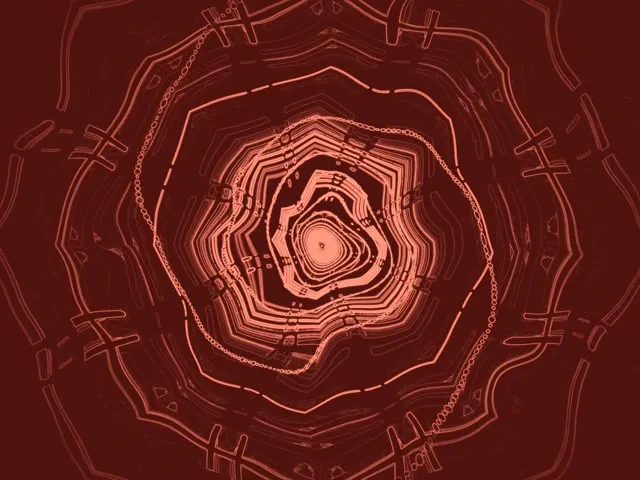 Neon Tunel Crveni Spiralni Vrtlog VJ Loop 4:3 Classic 60fps Screensaver