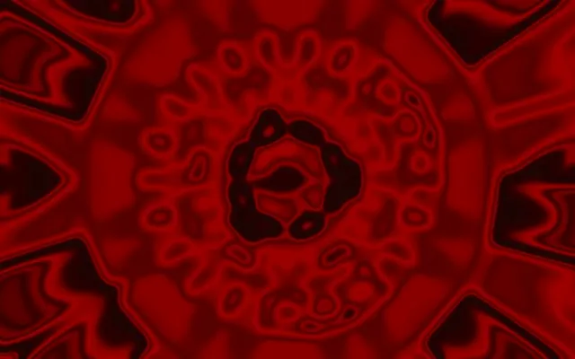 네온 터널 레드 만다라 VJ Loop 16:10 맥북 60fps 스크린세이버