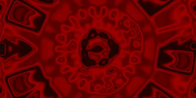 Túnel de Neón Rojo Caleidoscopio Vj Loop 2:1 Univisium 60fps Salvapantallas