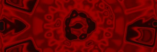 红色霓虹隧道曼荼罗漩涡 VJ Loop 3:1 三倍宽屏 60fps 屏保