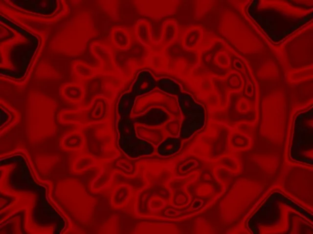 Neon Tunel Crven Organski Puls 4:3 Klasičan 60fps Čuvar Zaslona VJ Loop