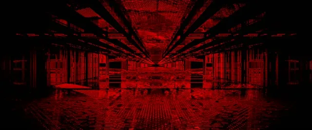 लाल Neon Tunnel Vj Loop 2.39:1 Cinemascope 60fps Screensaver ग्लिच ग्रिड