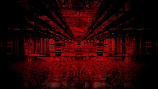 Röd Neon Tunnel Skärmsläckare 4K UHD 60fps VJ Loop PC