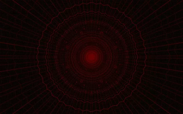 VJLoops Κόκκινο Νέον Τούνελ Ακτινωτό Ιστό Πλέγμα 60fps 16:10 Macbook Προφύλαξη Οθόνης