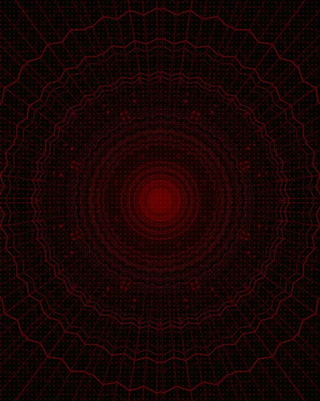 Crvena Paukova Mreža Neon Tunel VJLoops 4:5 Instagram 60fps Čuvar Ekrana