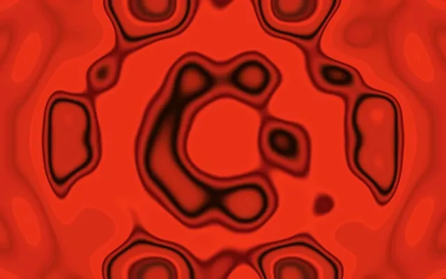 Túnel Neón Vermello Hexágono Vórtice VJ Loop 16:10 Macbook 60fps Protector de Pantalla