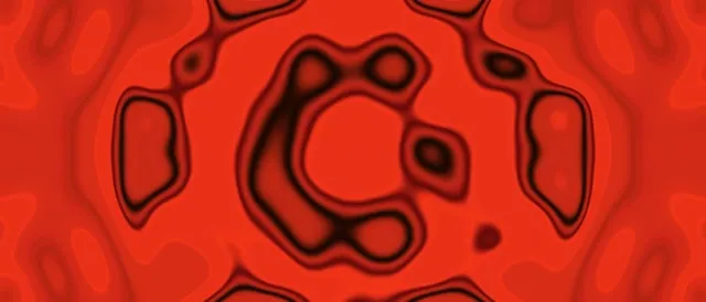 Tunnel la Neon Nyekundu Hexagon Vortex Vj Loop 21:9 Ultrawide 60fps Screensaver