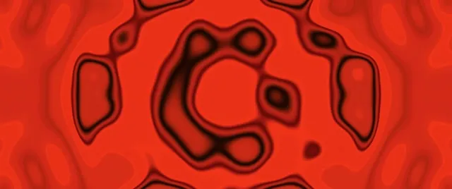 Túnel Neó Hexàgon Vermell Calidoscopi Vj Loop 2.39:1 Cinemascope 60fps Estalviapantalles