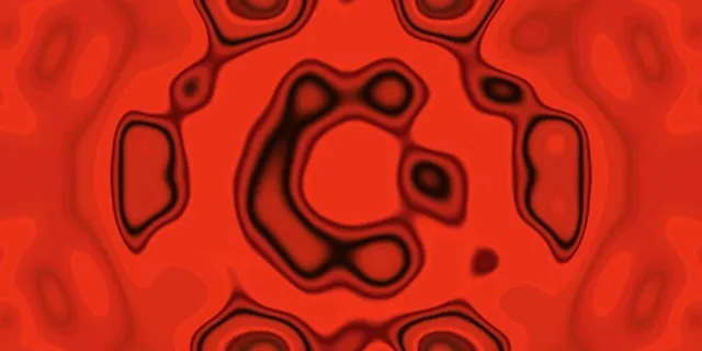 Neoninis Tunelis Raudonas Šešiakampis Pulsas Vj Loop 2:1 Univisium 60fps Ekrano užsklanda