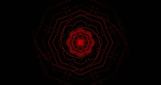 Gorri Neon Tunela Pantaila-babeslea 4K UHD 60fps VJ Loop PC