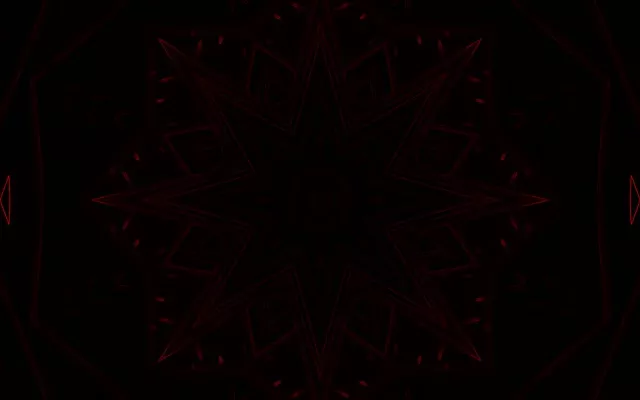 Sarkanais Neona Tuneļa Kaleidoskopa Zvaigzne VjLoops 60fps 16:10 MacBook Ekrānsaudzētājs