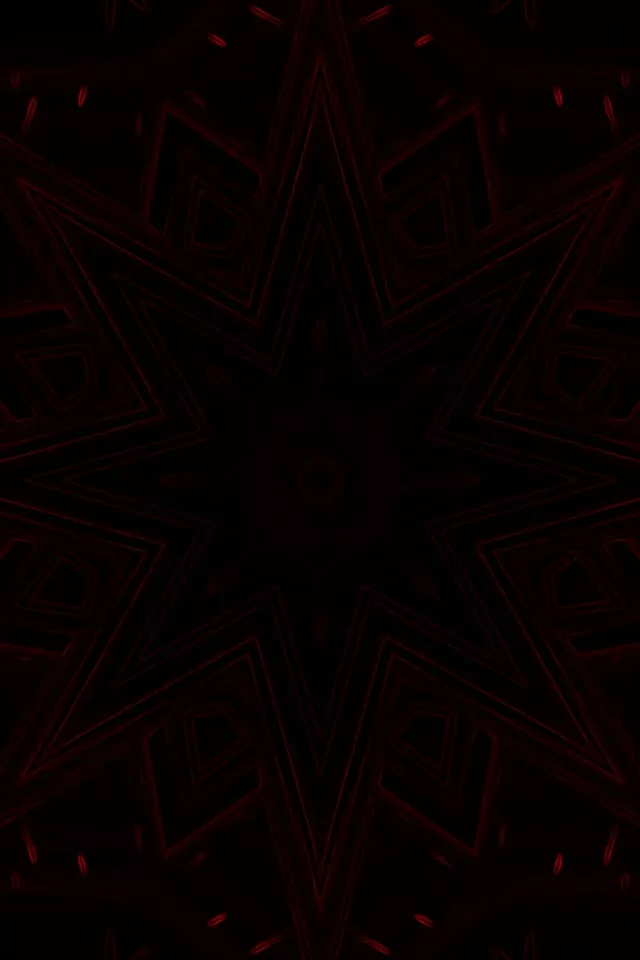 Punane Neoon Tunnel Kaleidoskoop Täht Loop 2:3 Photo Portrait 60fps Ekraanisäästja VJ Loop