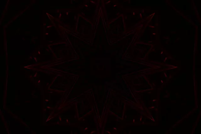 Червен неонов тунел калейдоскоп звезда 3:2 Surface 60fps скрийнсейвър VJ Loop