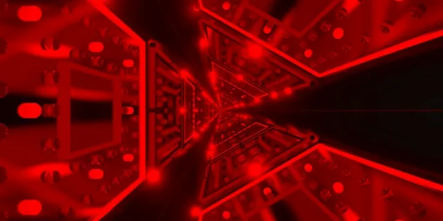 霓虹隧道萬花筒紅爆發 VJ Loop 2:1 Univisium 60fps 螢幕保護程式