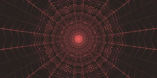 紅色機械萬花筒霓虹隧道 VJ Loop 2:1 Univisium 60fps 螢幕保護程式