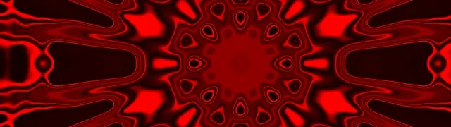 Vörös Neon Alagút Kaleidoszkóp Robbanás 32:9 Super Ultrawide 60fps Képernyővédő VJLoops