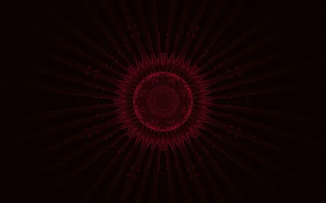 Crimson Fractal Burst Neon Tunnel VJ Loop 16:10 Macbook 60fps Skärmsläckare