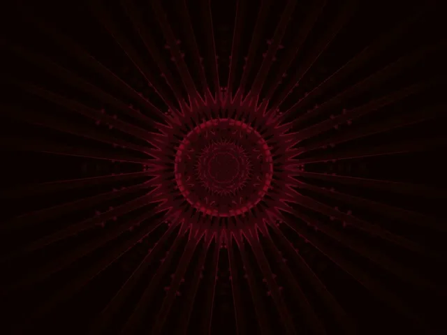 Grimizna Mandala Eksplozija Neon Tunel VJ Loop 4:3 Classic 60fps Screensaver