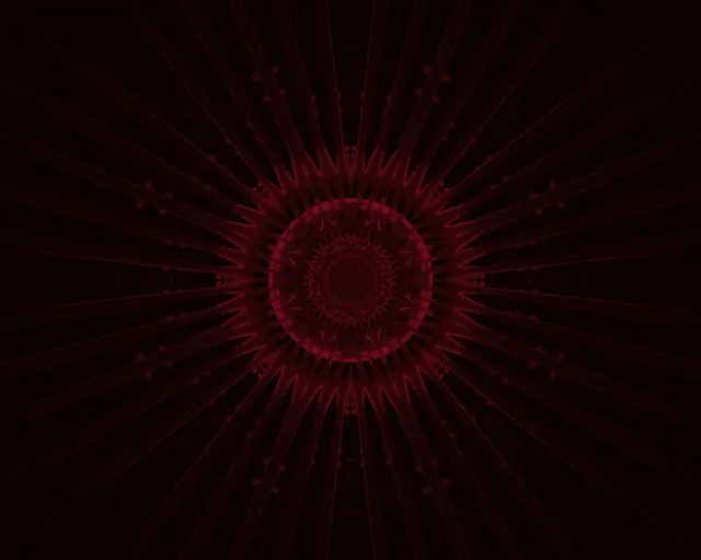 Karmin Fraktal Mandala Neon Tunnel Vj Loop 5:4 industriell 60fps Skjermsparer